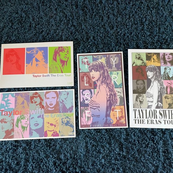 Taylor Swift The Eras Tour VIP Merch Box Exclusive 3 Poster Set with Envelope - Picture 2 of 2